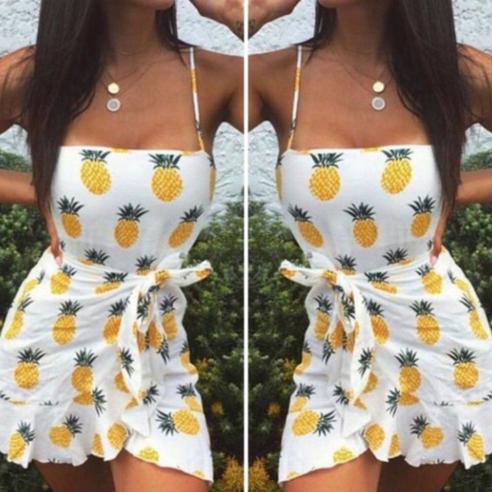CUTE!! PINEAPPLE summer dress